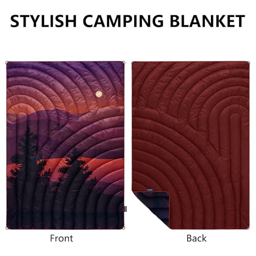 Lightweight Puffy Printed Camping Blanket for Camping and Traveling
Packable Outdoor Blanket for Camping, Picnics and Hi